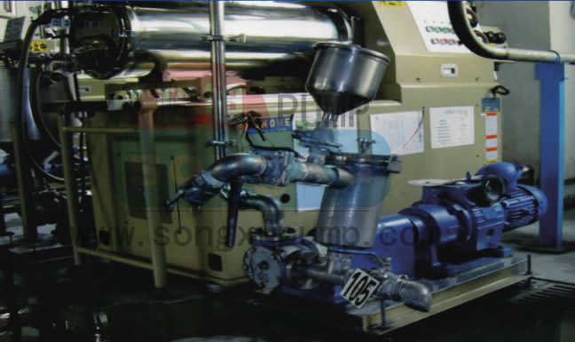 NB-106砂磨機(jī)泵應(yīng)用現(xiàn)場