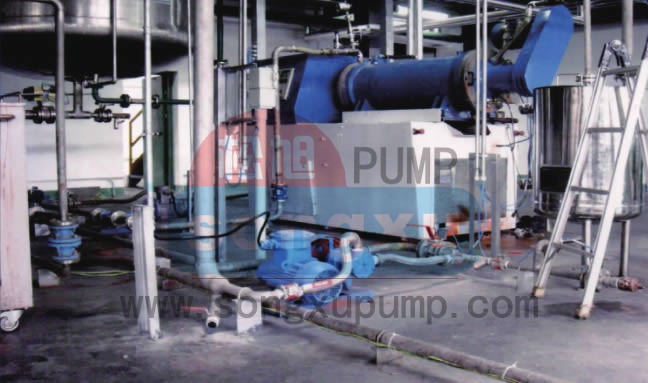 WAB砂磨機(jī)進(jìn)料泵應(yīng)用現(xiàn)場